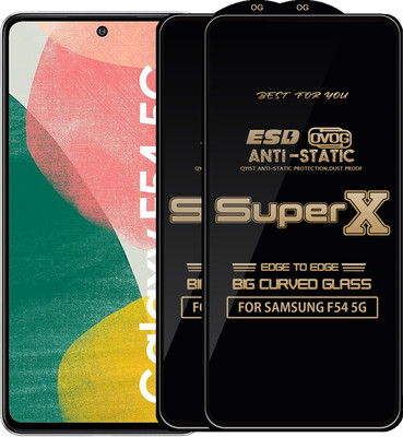 Qyist Edge To Edge Tempered Glass for SAMSUNG F54 5G(Pack of 2)