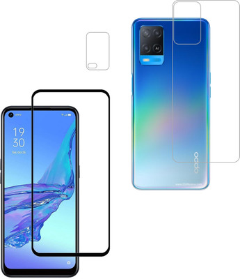 Ten To 11 Front & Back Camera Lens Glass Protector for Oppo A54, Front and Back Tempered Glass for Oppo A54(Pack of: 3)