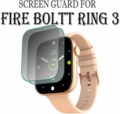YCHROZE Edge To Edge Tempered Glass for Fire-Boltt Ring 3 1.8 INCH(Pack of 2)