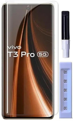 D Plus Edge To Edge Tempered Glass for Vivo T3 Pro 5G(Pack of 1)