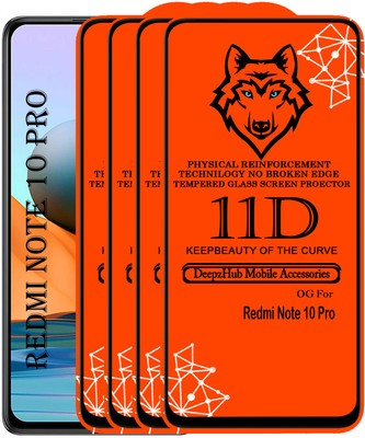 CRodible Edge To Edge Tempered Glass for Redmi Note 10 Pro(Pack of 4)
