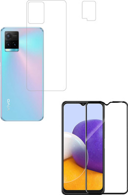 Ten To 11 Front & Back Camera Lens Glass Protector for Vivo Y21T, Front and Back Tempered Glass for Vivo Y21T(Pack of: 3)