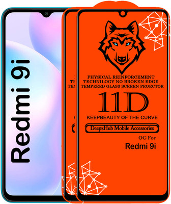 CRodible Edge To Edge Tempered Glass for Redmi 9i(Pack of 2)