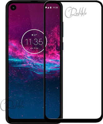 CRodible Edge To Edge Tempered Glass for Motorola One Action(Pack of 1)