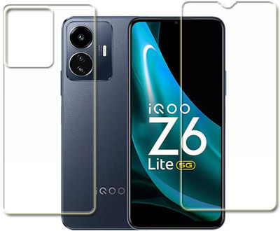 MUTAALI Front and Back Tempered Glass for vivo iQOO Z6 Lite(Pack of 1)