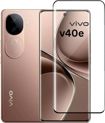 MobieGenie Edge To Edge Tempered Glass for Vivo V40e 5G, Vivo V40e(Pack of 1)
