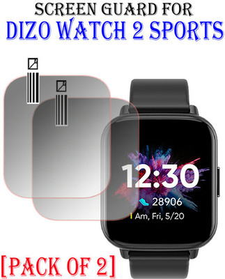 YCHROZE Edge To Edge Tempered Glass for Dizo Watch 2 Sports(Pack of 2)