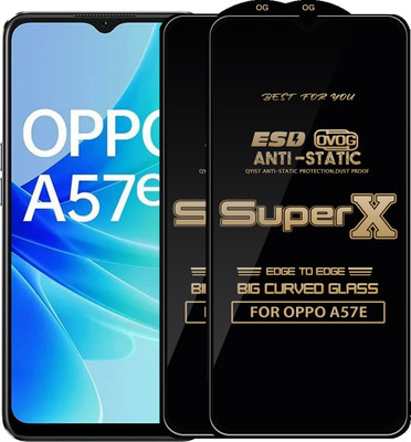Qyist Edge To Edge Tempered Glass for OPPO A57E(Pack of 2)