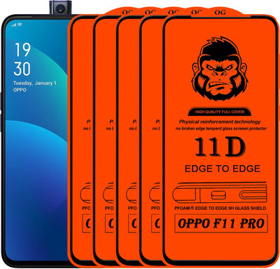 Xester Edge To Edge Tempered Glass for OPPO F11 PRO(Pack of 5)