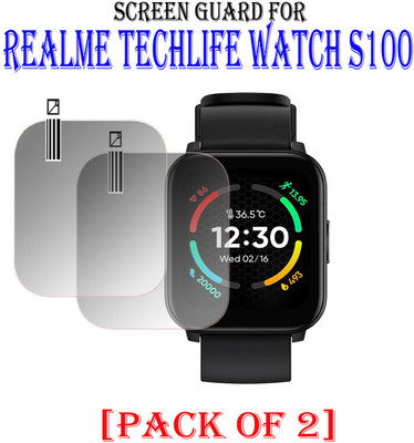YCHROZE Impossible Screen Guard for Realme Techlife Watch S100(Pack of 2)