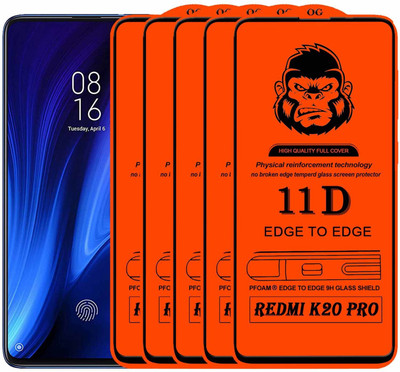 Xester Edge To Edge Tempered Glass for Mi K20 Pro(Pack of 5)