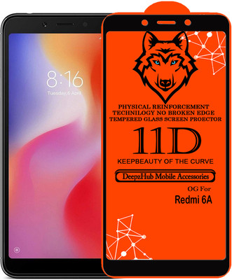 CRodible Edge To Edge Tempered Glass for Mi Redmi 6A(Pack of 1)