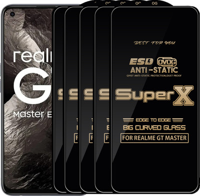Qyist Edge To Edge Tempered Glass for REALME GT MASTER(Pack of 5)