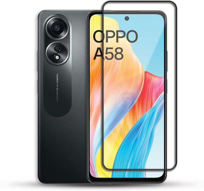 ASMANTIC Tempered Glass Guard for Oppo A58 4G(Pack of 1)