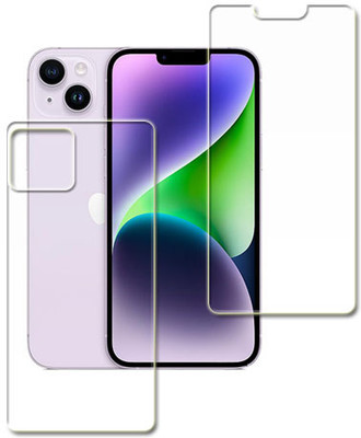 SOMTONE Front and Back Tempered Glass for Apple iPhone 14(Pack of 1)