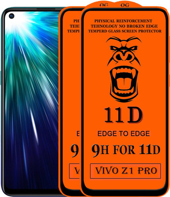 Xester Edge To Edge Tempered Glass for Vivo Z1 Pro(Pack of 2)