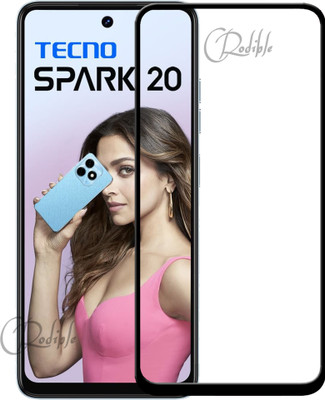 CRodible Edge To Edge Tempered Glass for Tecno Spark 20(Pack of 1)