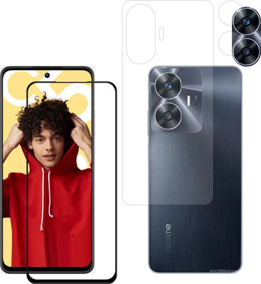 Ten To 11 Front & Back Camera Lens Glass Protector for Realme C55, Front and Back Tempered Glass for Realme C55(Pack of: 3)
