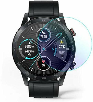 CUBES Edge To Edge Screen Guard for Honor Magic Watch 2 | 46 mm | Soft and Flexible | Touch Sensitive | Unbreakable | Ultra Thin| Edge To Edge TPU Film ( Not Tempered Glass ) (Pack of 2)(Pack of 2)