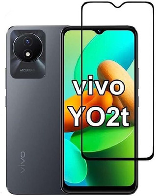 Zappy Edge To Edge Tempered Glass for Vivo Y02T(Pack of 1)