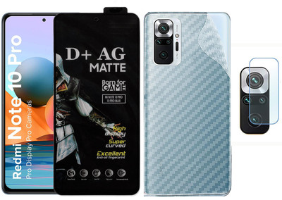 REDDWARF Edge To Edge Tempered Glass for Redmi Note 10 Pro(Pack of 1)