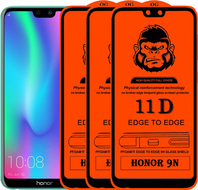 Xester Edge To Edge Tempered Glass for Honor 9N(Pack of 3)