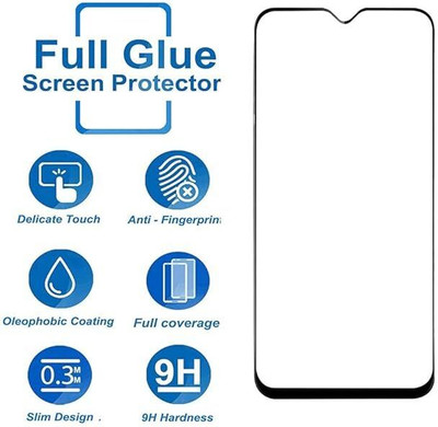 Hello Case Edge To Edge Tempered Glass for Oppo A96(Pack of 1)