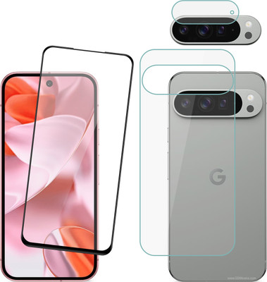 Ten To 11 Front & Back Camera Lens Glass Protector for Google Pixel 9 Pro, Front and Back Tempered Glass for Google Pixel 9 Pro(Pack of: 3)