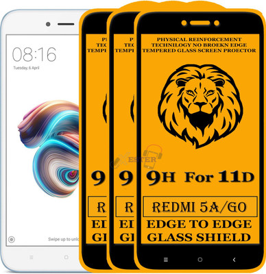 Xester Edge To Edge Tempered Glass for Mi Redmi 5A(Pack of 3)