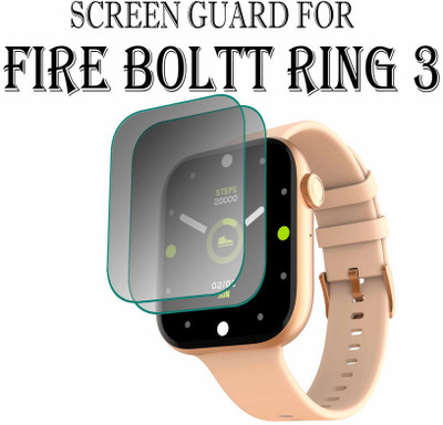 YCHROZE Edge To Edge Tempered Glass for Fire-Boltt Ring 3 1.8 INCH(Pack of 2)