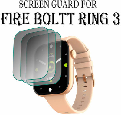 YCHROZE Edge To Edge Screen Guard for Fire-Boltt Ring 3 1.8 INCH(Pack of 3)