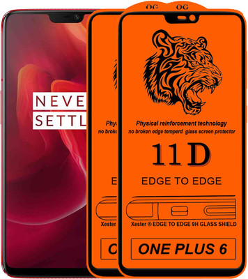 Xester Edge To Edge Tempered Glass for OnePlus 6(Pack of 2)