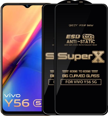 Qyist Edge To Edge Tempered Glass for VIVO Y56 5G(Pack of 2)