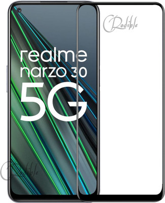 CRodible Edge To Edge Tempered Glass for Realme Narzo 30 5G(Pack of 1)