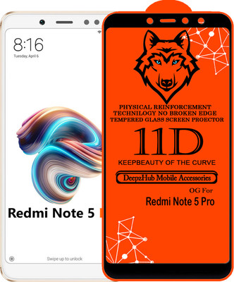 CRodible Edge To Edge Tempered Glass for Mi Redmi Note 5 Pro(Pack of 1)