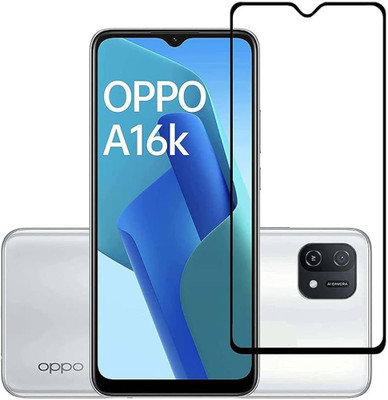Zappy Edge To Edge Tempered Glass for Oppo A16K(Pack of 1)