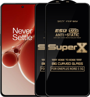 Qyist Edge To Edge Tempered Glass for ONEPLUS NORD 3 5G(Pack of 2)