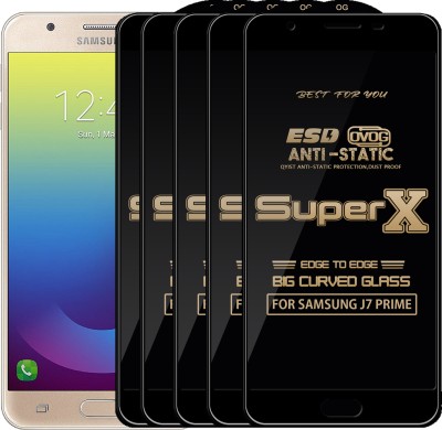 Qyist Edge To Edge Tempered Glass for Samsung Galaxy J7 Prime(Pack of 5)