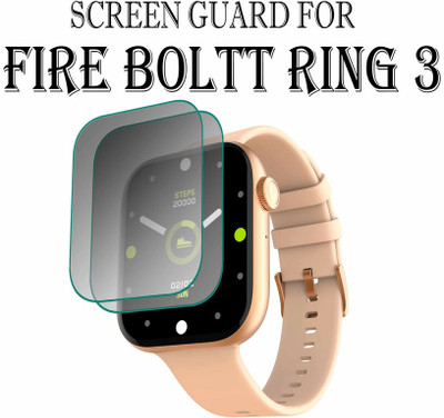 YCHROZE Edge To Edge Tempered Glass for Fire-Boltt Ring 3 1.8 INCH(Pack of 2)