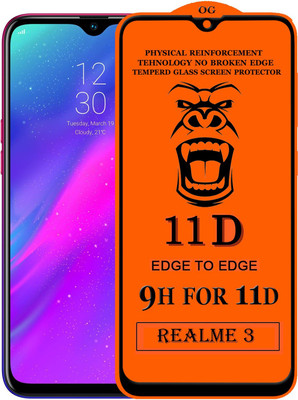 Xester Edge To Edge Tempered Glass for Realme 3(Pack of 1)