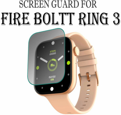 hirdesh Edge To Edge Screen Guard for Fire-Boltt Ring 3 1.8 INCH(Pack of 1)