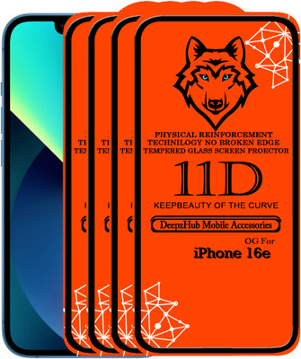 CRodible Edge To Edge Tempered Glass for iPhone 16e(Pack of 4)