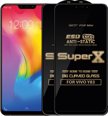 Qyist Edge To Edge Tempered Glass for VIVO Y83(Pack of 2)