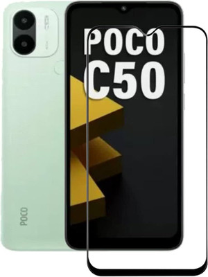 My Swag Edge To Edge Tempered Glass for Poco C50(Pack of 1)