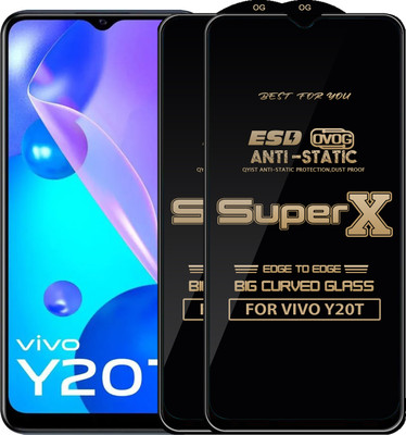 Qyist Edge To Edge Tempered Glass for VIVO Y20T(Pack of 2)