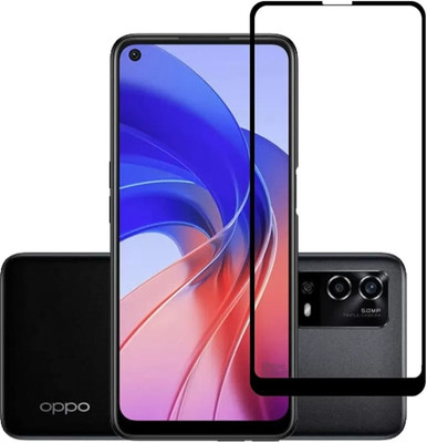 D Plus Edge To Edge Tempered Glass for OPPO A53 , Oppo A54 4G , OPPO A55 4G(Pack of 1)