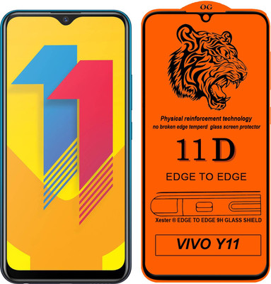 Xester Edge To Edge Tempered Glass for Vivo Y11(Pack of 1)