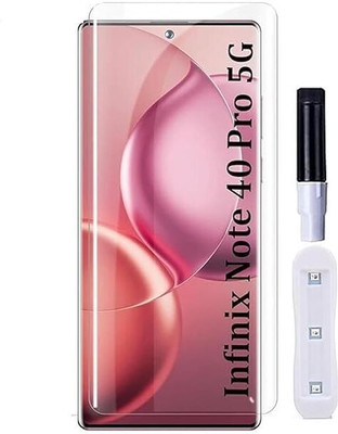 KadWaniya Edge To Edge Tempered Glass for Infinix Note 40 Pro 5G , Meibo Series 3D Curved (30 Seconds Quick Paste) High Quality UV Liquide Glue Glass with Easy Installation Kit-50-064(Pack of 1) KadWaniya Edge To Edge Tempered Glass for Infinix Note 40 Pro 5G , Meibo Series 3D Curved (30 Seconds Quick Paste) High Quality UV Liquide Glue Glass with Easy Installation Kit-50-064(Pack of 1)