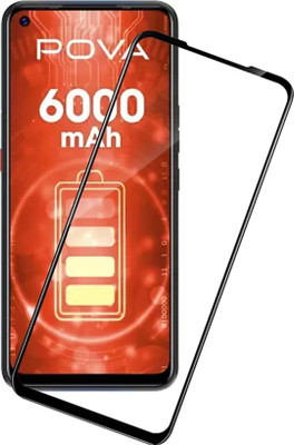 FlipSmartGuard Edge To Edge Tempered Glass for Tecno Pova, Infinix Hot 11s, Infinix Hot 10(Pack of 1)