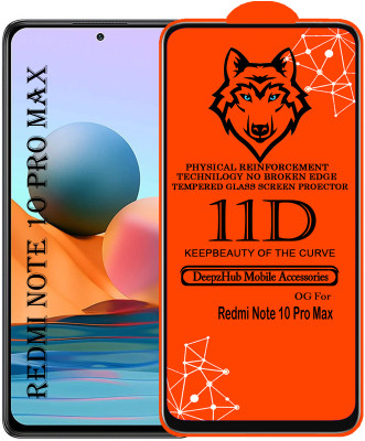 CRodible Edge To Edge Tempered Glass for Redmi Note 10 Pro Max(Pack of 1)